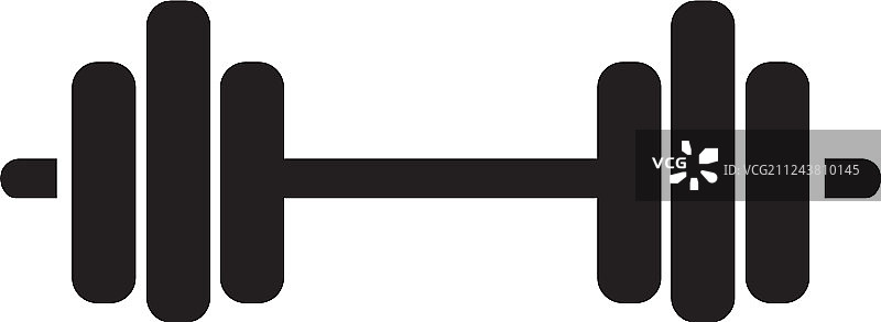 杠铃哑铃健身房图标标志模板图片素材