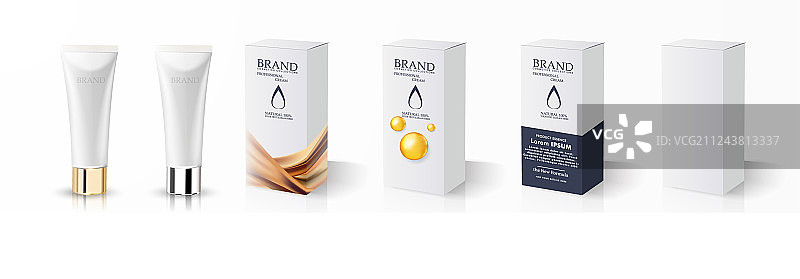 RGB霜管和包装图片素材
