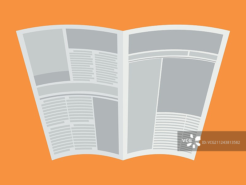 彩色报纸文章设计图片素材