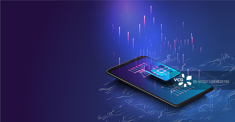 嵌入式SIM卡芯片标志概念图图片素材