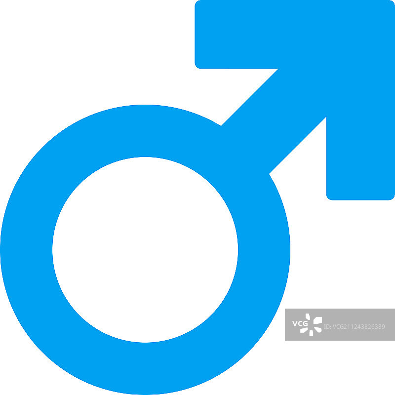 男性符号扁平图标图片素材