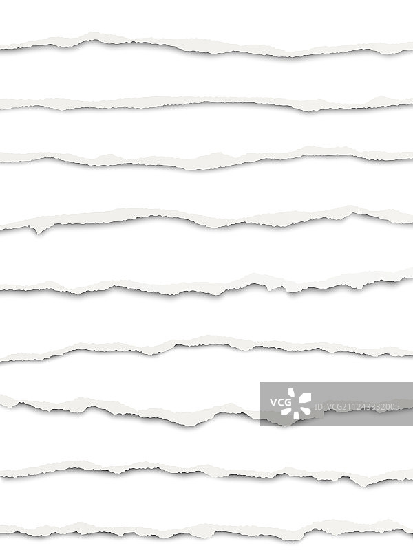 分层长方形撕裂白纸碎片图片素材