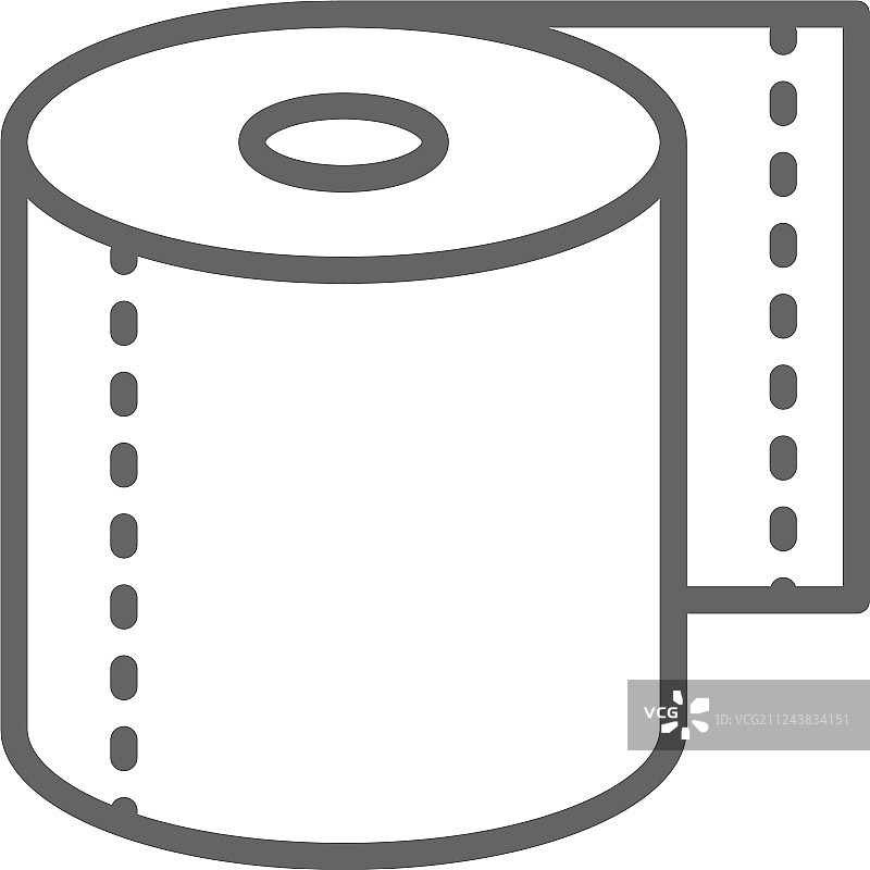 卷筒卫生纸餐巾纸线条图标图片素材