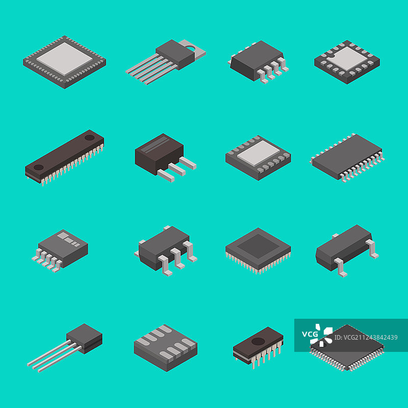 独立微芯片半导体电脑图片素材