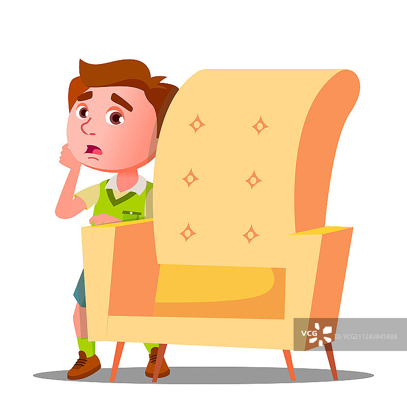 受惊的小男孩从后面往外看图片素材