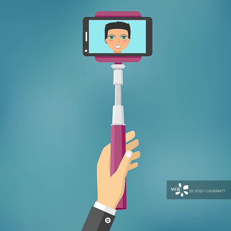 智能手机自拍工具图片素材