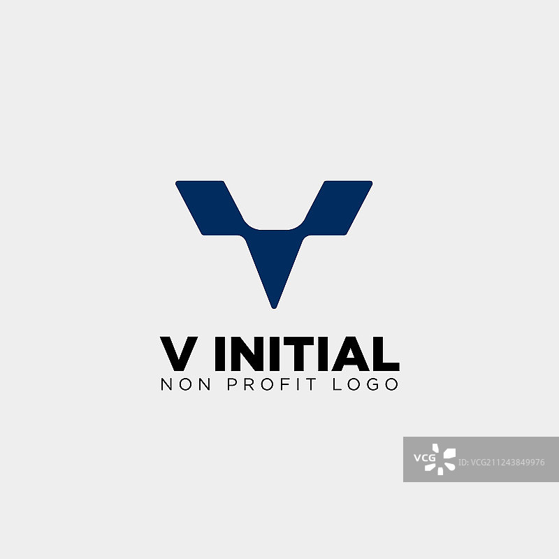 创意商务字母V标志模板图标图片素材