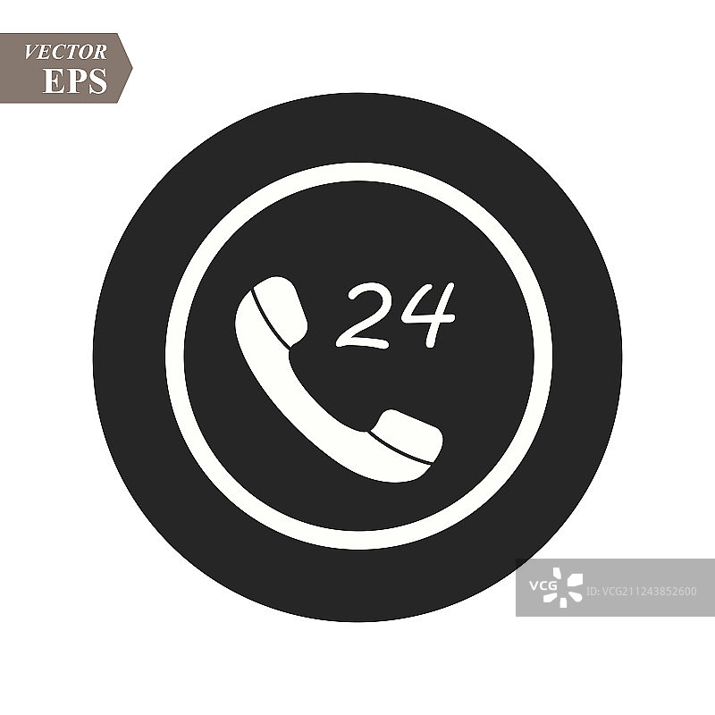 电话图标Logo模板扁平风格呼叫图片素材