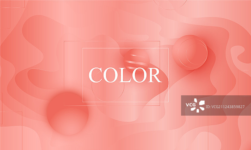 珊瑚色背景流体形状图案图片素材