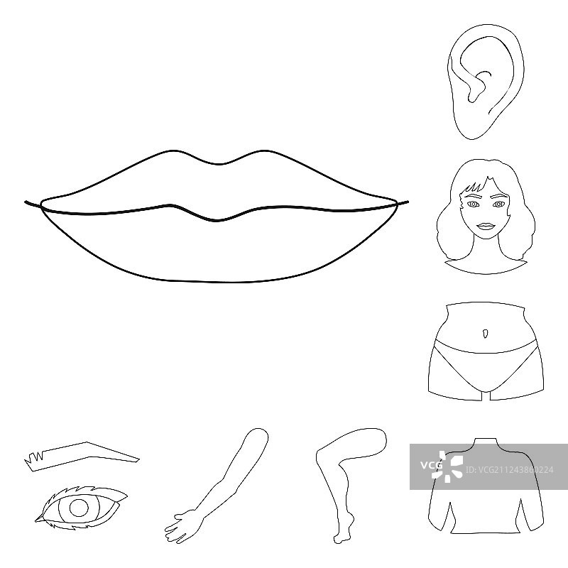 身体部位logo图标合集图片素材