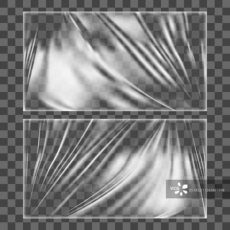 逼真的新型透明聚乙烯图片素材