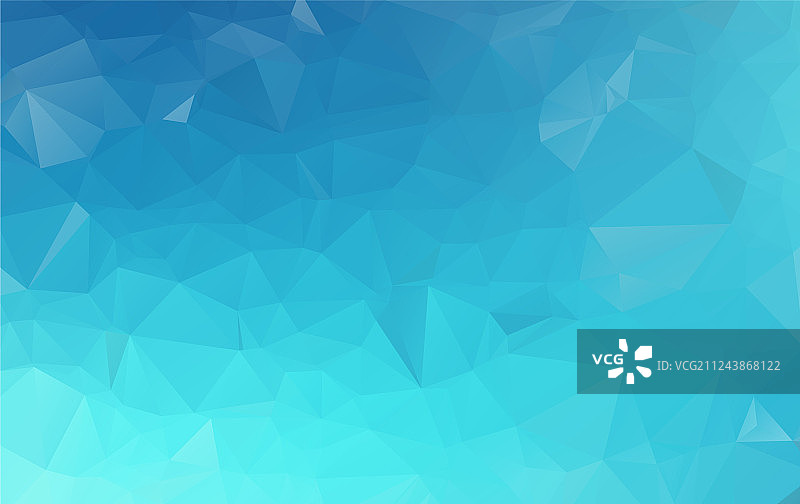 蓝色的多边形，由三角形组成图片素材