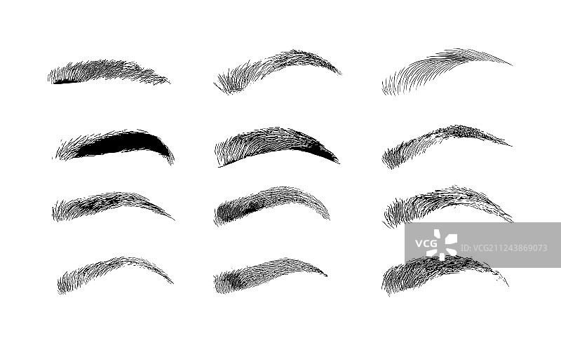 经典眉形各种眉形图片素材