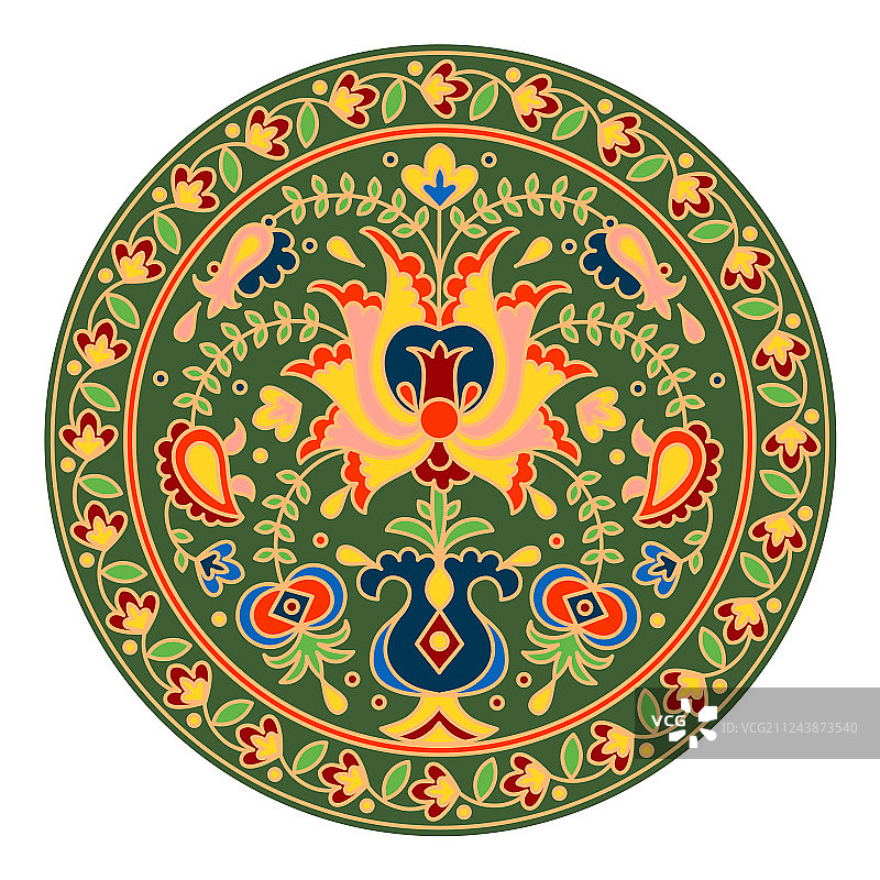 手绘克里米亚鞑靼民族图案图片素材