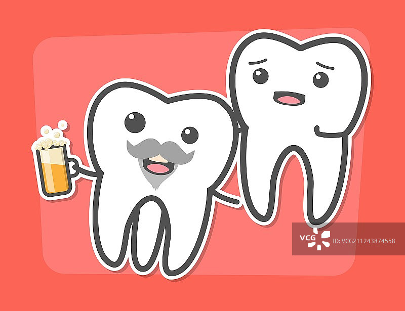 智齿引起疼痛的概念图片素材