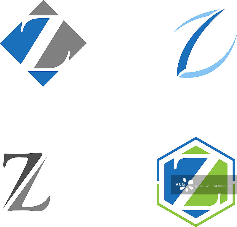 企业字母Z标志设计图片素材