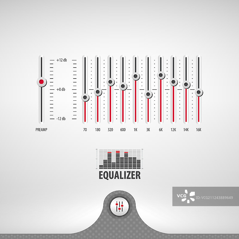 媒体播放器均衡器图片素材