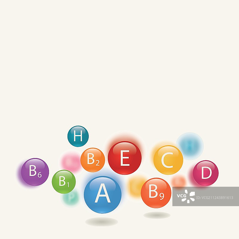 必需维生素图片素材