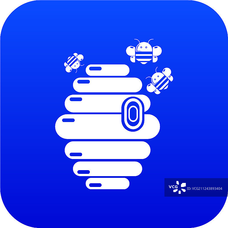 群蓝色图标图片素材