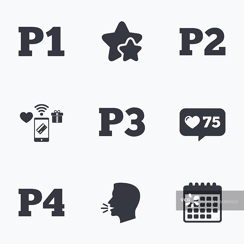 停车场图标，一楼和二楼标志图片素材