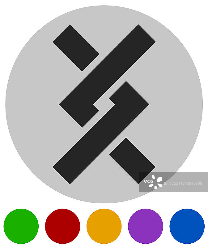 重叠相交的结线图标图片素材