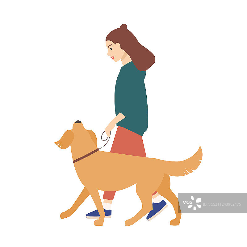 穿着休闲的可爱年轻女人图片素材