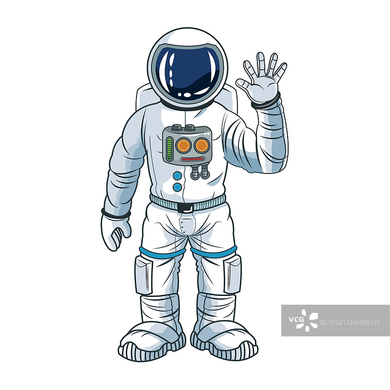 宇航员太空卡通设计图片素材