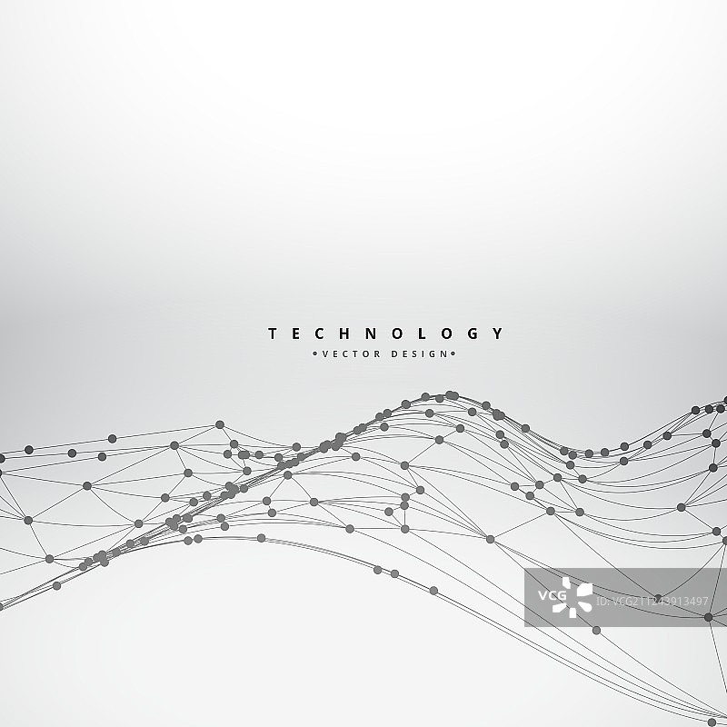 网状波浪科技背景图片素材