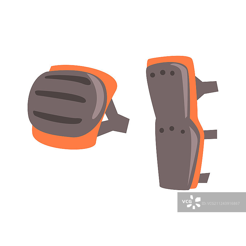 骑行者护膝和腿部保护盾图片素材