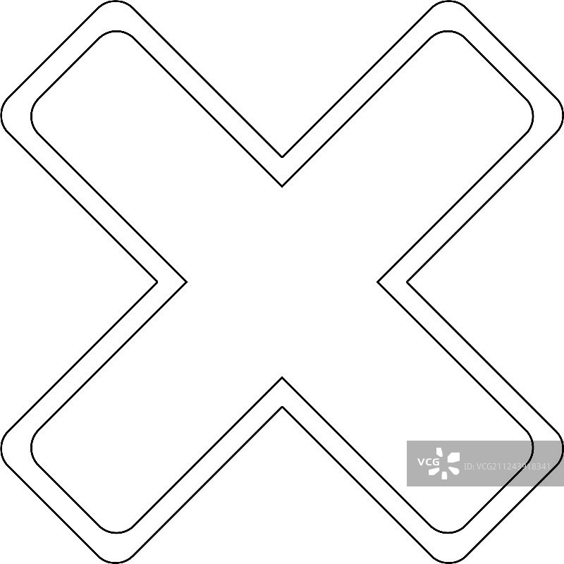 取消扁平图标图片素材