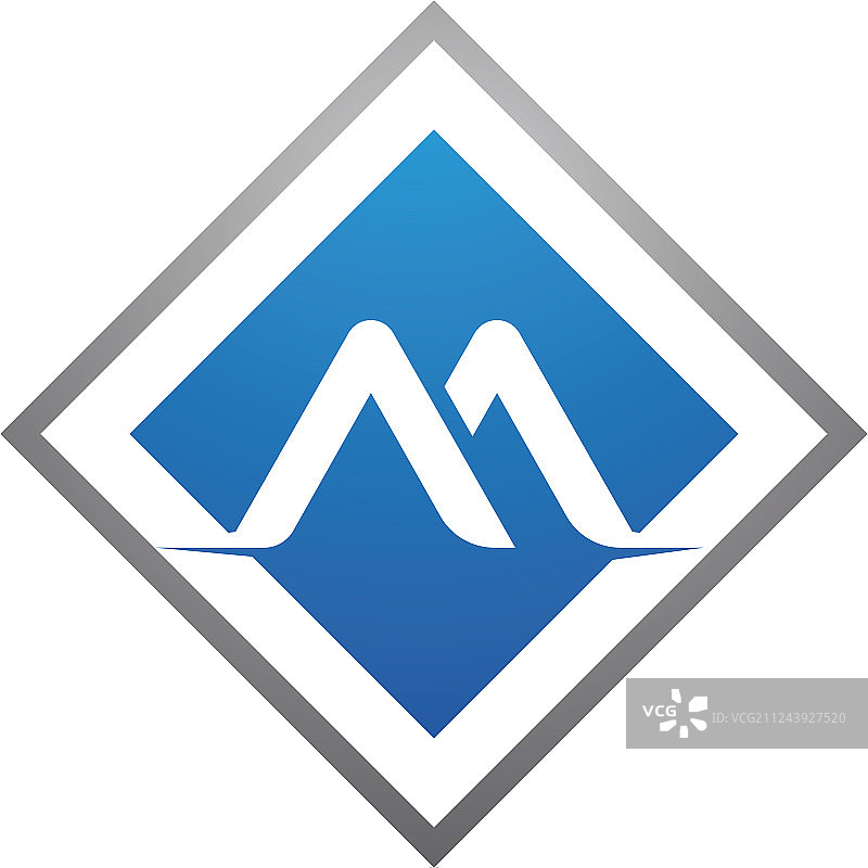 M字母标志模板图片素材