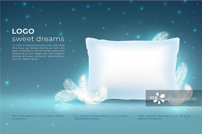 逼真梦境概念舒适睡眠床放松图片素材