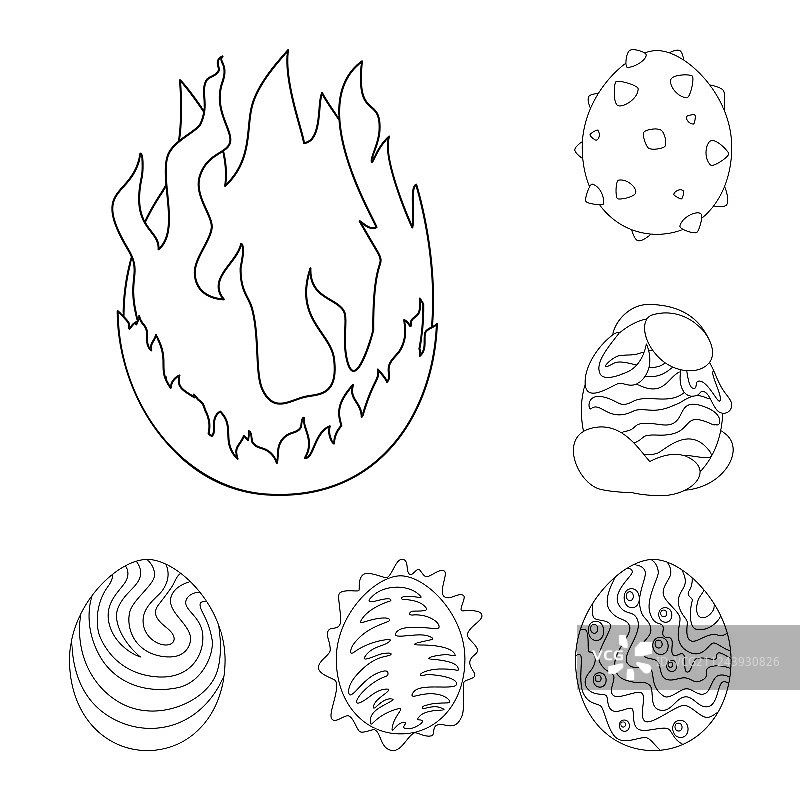 恐龙和魔法符号设计合集图片素材