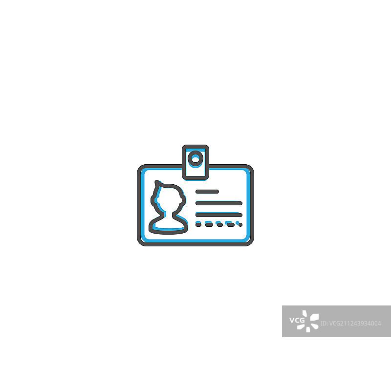 身份卡图标设计图片素材