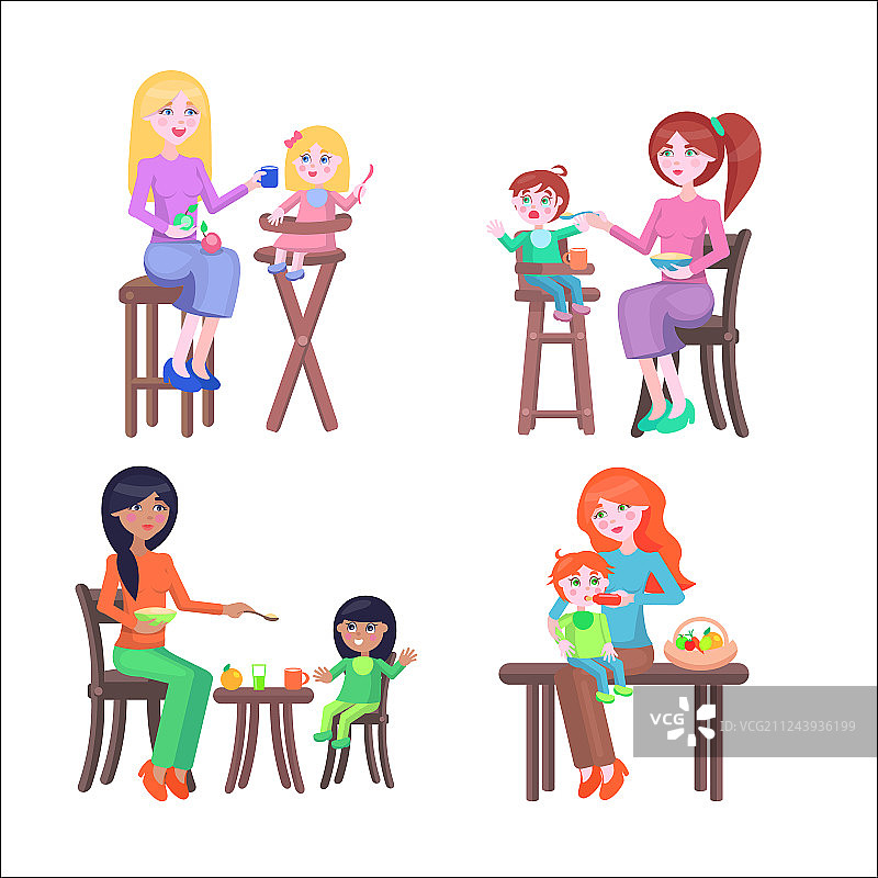 母亲与孩子母亲节图片素材