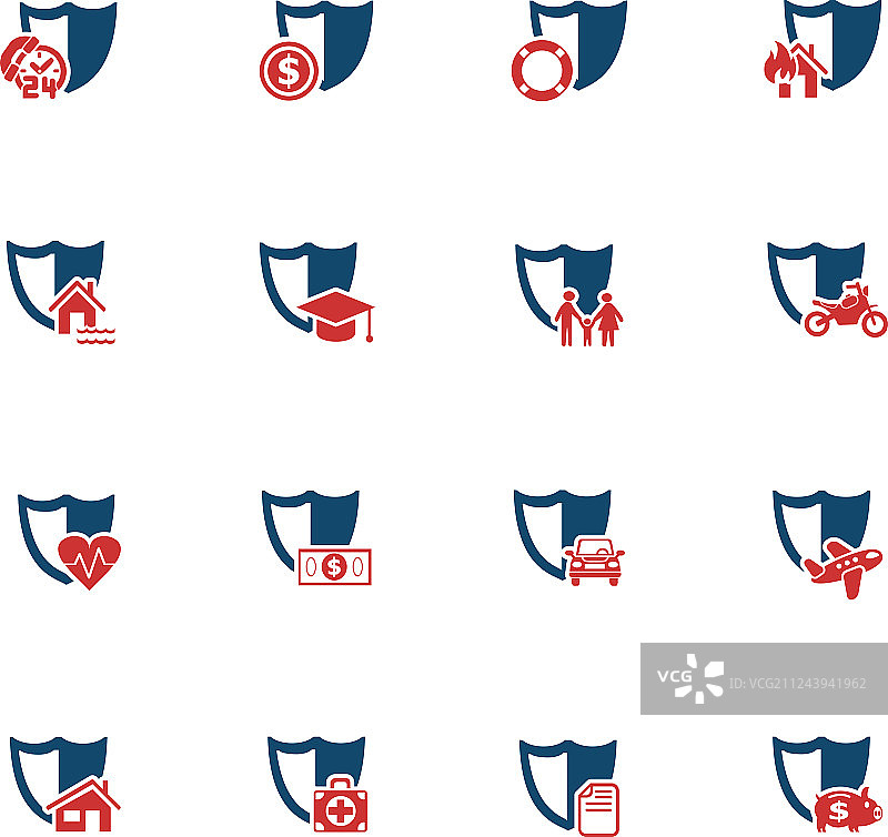 保险图标设置图片素材