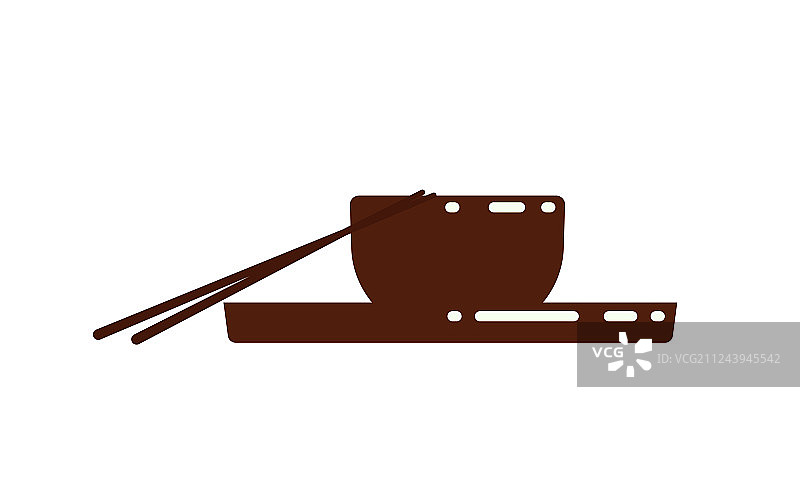 传统中式菜肴、筷子和盘子图片素材