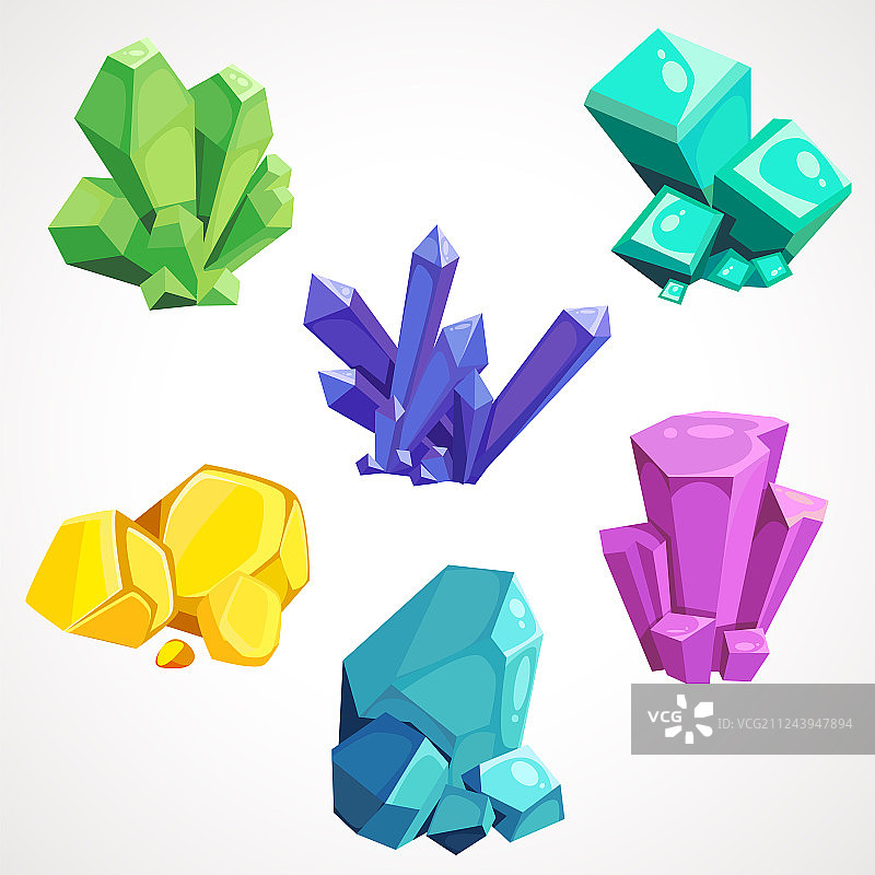 卡通天然水晶合集图片素材