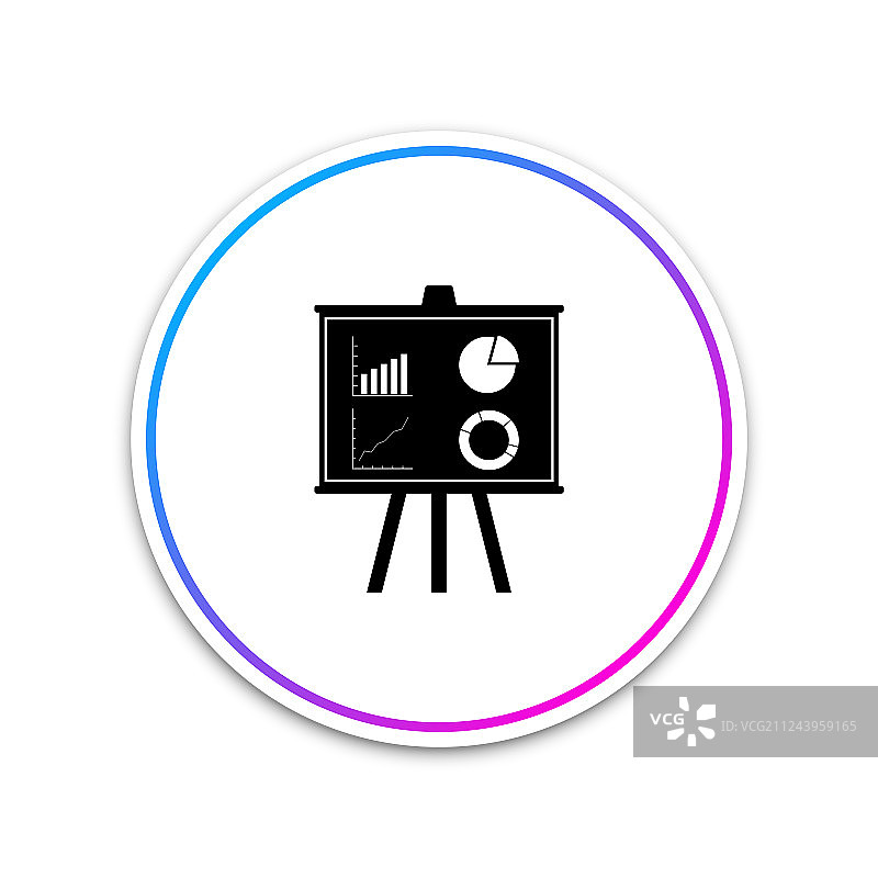 金融商务图表展示板图片素材
