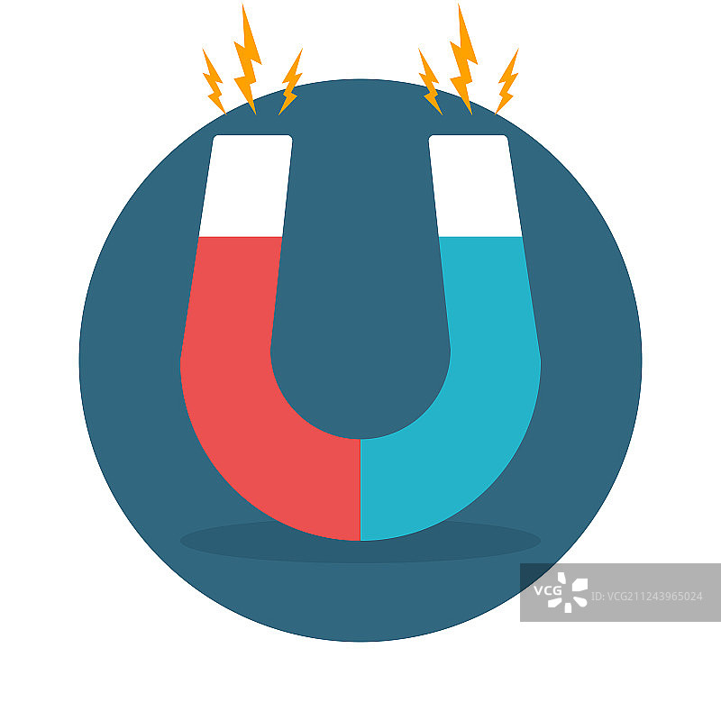 马蹄铁磁铁图片素材