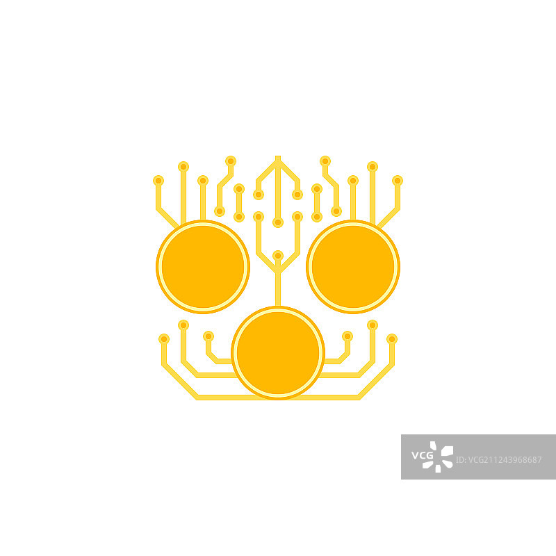 数字货币扁平图标图片素材