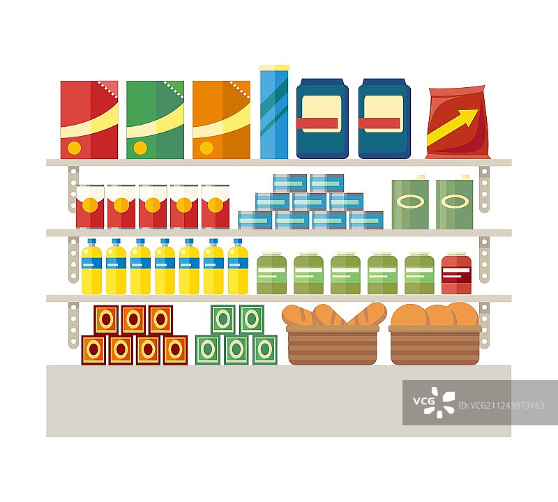 超市与食品零售商店图片素材