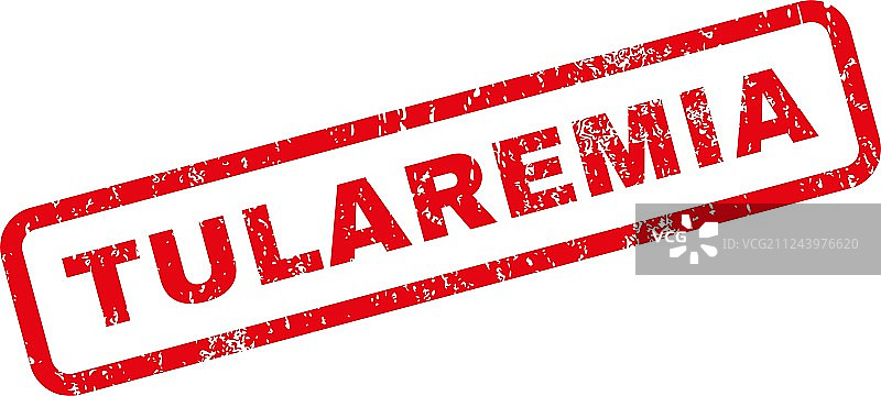 兔热病橡皮图章图片素材