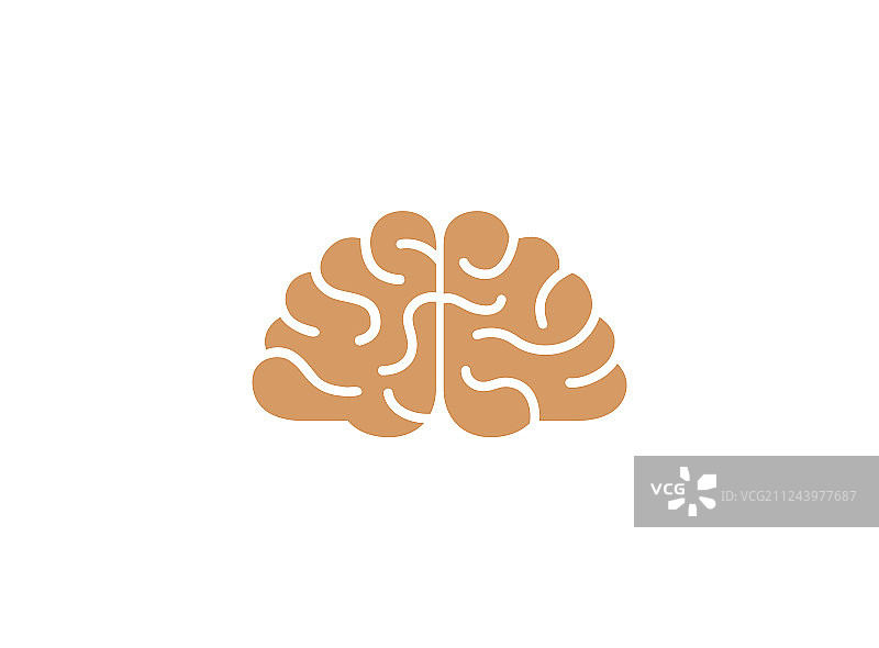 创意抽象大脑标志图片素材