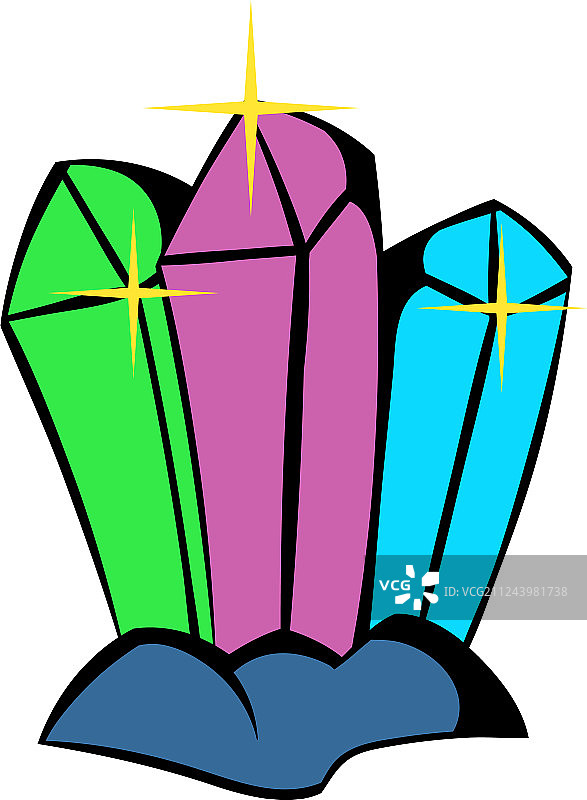 水晶图标卡通图片素材