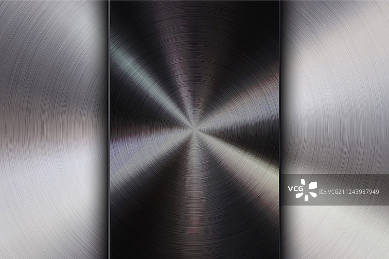 金属拉丝纹理科技徽章图片素材