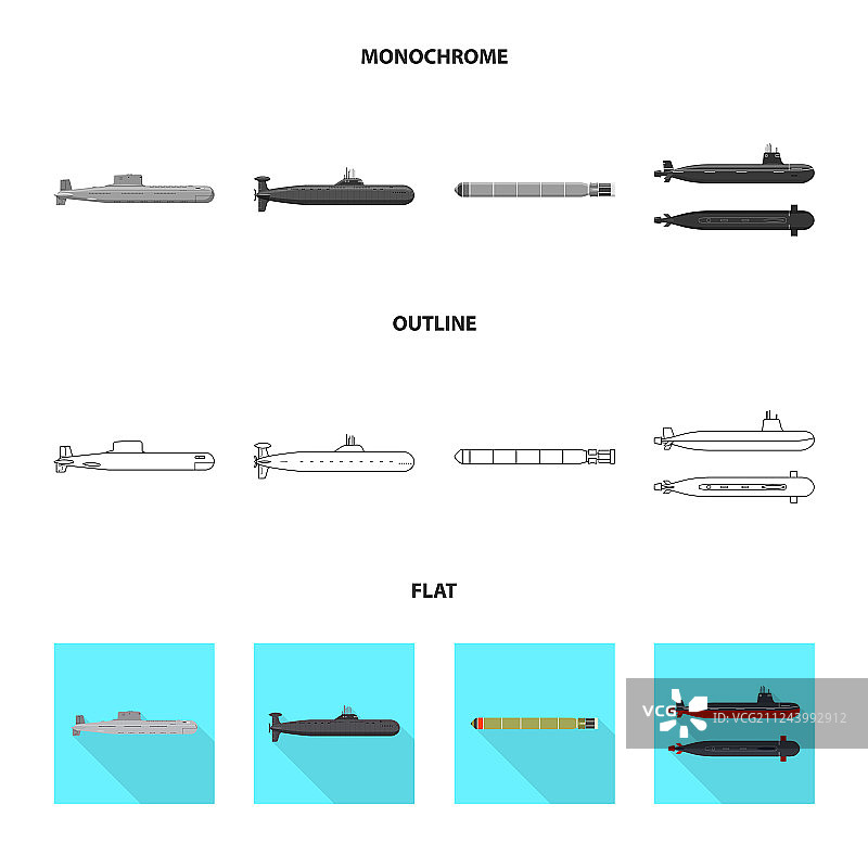 战争与舰船图标元素图片素材