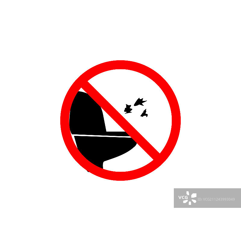 禁止向马桶扔纸图标图片素材