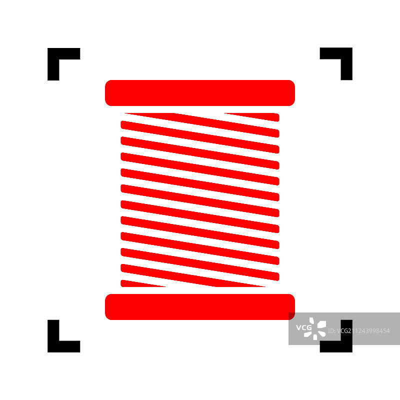 红色线符号图标图片素材