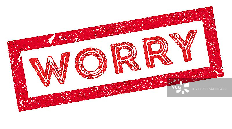 忧虑橡皮章图片素材